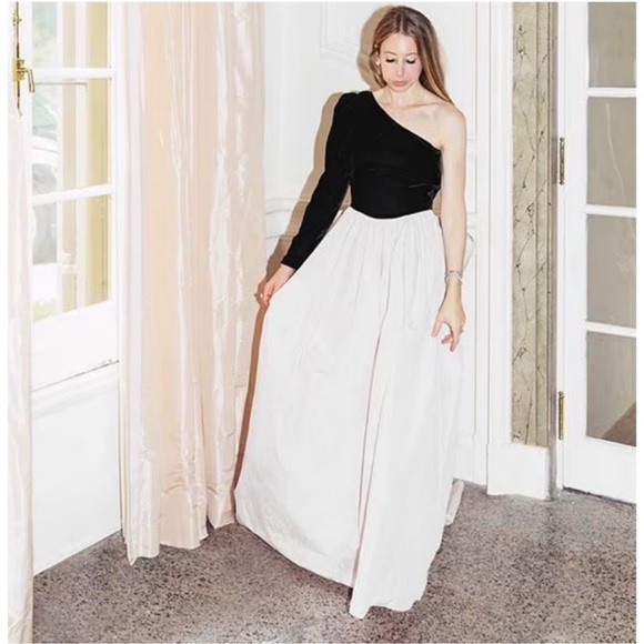 Antonio Melani x Born on Fifth Blair One Shoulder Sleeve Woven Taffeta Dress - Picture 2 of 14